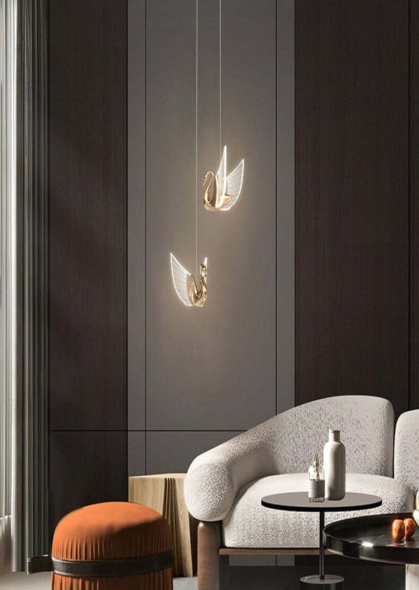 modern premium swan pendant lamp
