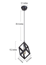 SQUARE CUBICAL PENDANT LIGHT
