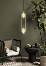 Double glass hanging light 119