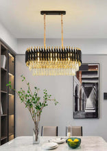 modern black+gold chandilier