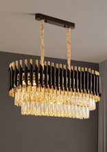 modern black+gold chandilier