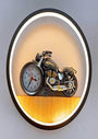 ring with bullet clock wall light