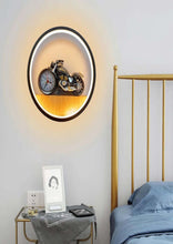 ring with bullet clock wall light