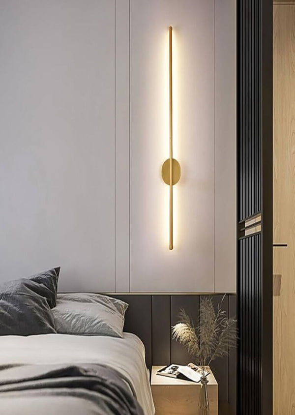 golden sleek wall light