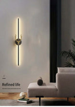 deer sleek wall light black