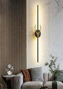 deer sleek wall light black