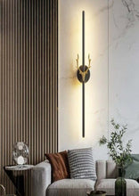 deer sleek wall light black