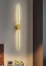 deer wall light golden