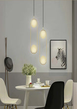 Double glass hanging light 119