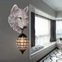 fox face 3d wall light