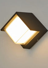square cubical wall light
