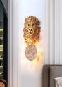 lion face wall light