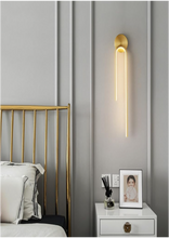 golden metal led wall light 1009