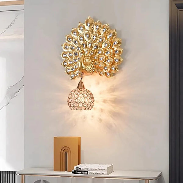 peacock wall lightt