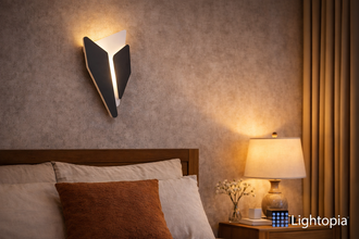 Modern Geometric LED Wall Sconce – Black & White Accent Light