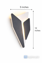 Modern Geometric LED Wall Sconce – Black & White Accent Light