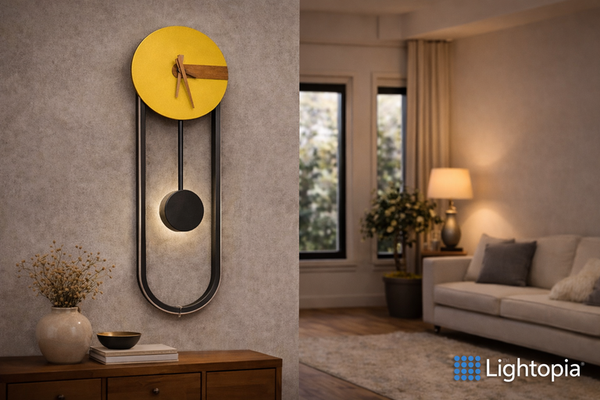 Modern Pendulum Wall Clock – 20-Inch Minimalist Decorative Clock