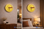 Modern Minimalist Yellow Wall Clock – 10-Inch Decorative Silent Clock