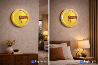 Modern Minimalist Yellow Wall Clock – 10-Inch Decorative Silent Clock