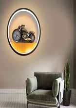 ring with bullet clock wall light