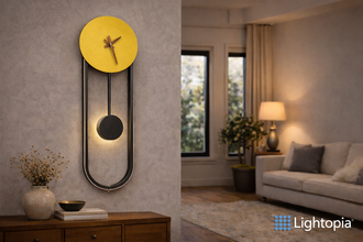 Modern Pendulum Wall Clock – 20-Inch Minimalist Decorative Clock