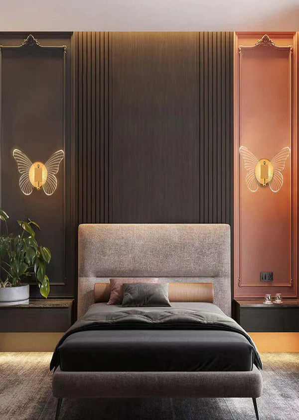 modern butterfly wall light