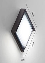square cubical wall light