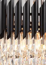 mamba chandilier  black with gold