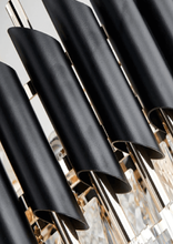 mamba chandilier  black with gold