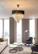 mamba chandilier  black with gold