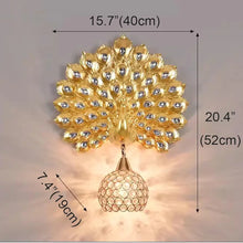 peacock wall lightt