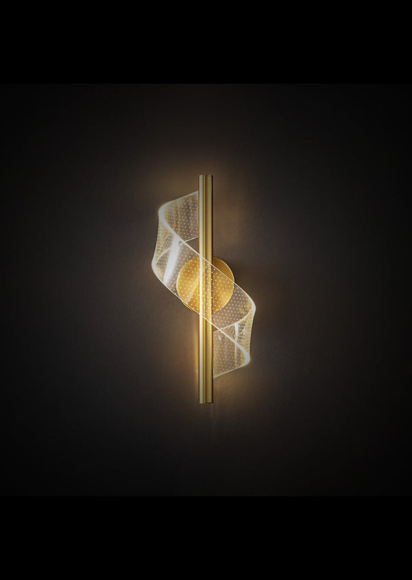 modern swirl wall lightt