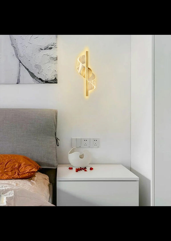 modern swirl wall lightt